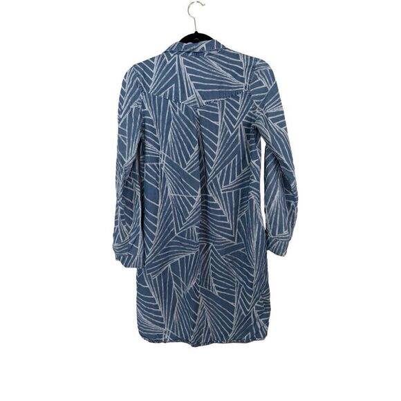 Kachel Views Printed Shirt Dress Sz 4 100% Lyocell Lightweight Resortwear - Picture 4 of 10